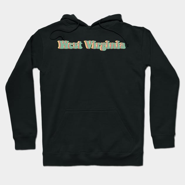 West Virginia 70's Hoodie by JuliesDesigns